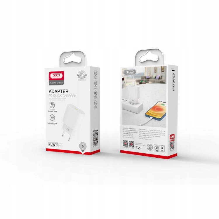 Ładowarka sieciowa XO L81B biała Typ C
