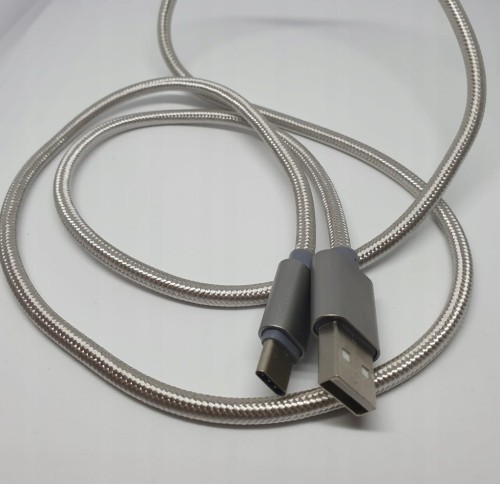 Kabel do ładowania USB C + data nylonowy szybki 1m