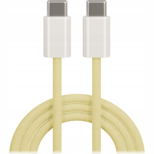 Maxlife kabel MXUC-06 USB-C - USB-C 1,0 m 20W żólt