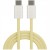 Maxlife kabel MXUC-06 USB-C - USB-C 1,0 m 20W żólt