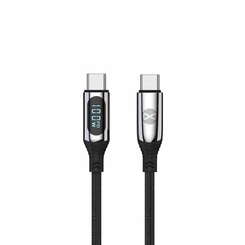 Kabel Przewód Do Ładowania Z Wyświetlaczem PD USB-C - USB TYP C 1m 100W