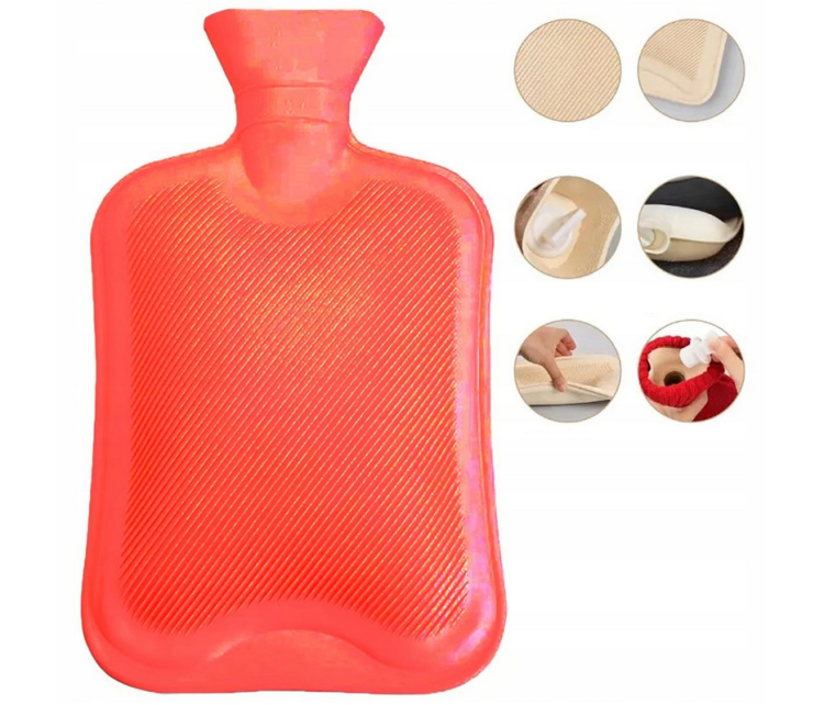 POKROWIEC ŚWIĄTECZNY ZIMOWY DUŻY TERMOFOR GUMOWY NA WODĘ RENIFER 2L