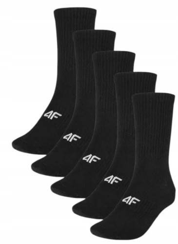 SKARPETY 4F 5-PAK SKARPETKI BAWEŁNIANE DŁUGIE WYSOKIE 39-42