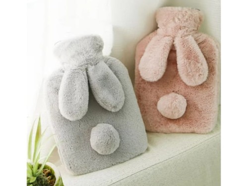 Termofor gumowy w pokrowcu królik zając ogrzewacz na wodę przyjemny 2l