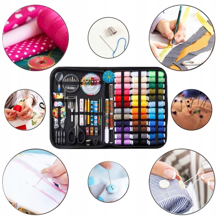 Zestaw przybornik krawiecki do szycia 98 elementów