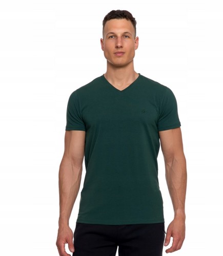 T-SHIRT MĘSKI PREMIUM Koszulka z Krótkim Rękawem Gładka Slim Fit MORAJ XXL