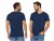 Granatowa KOSZULKA MĘSKA T-shirt Serek Slim Fit Moraj r. 3XL/XXXL