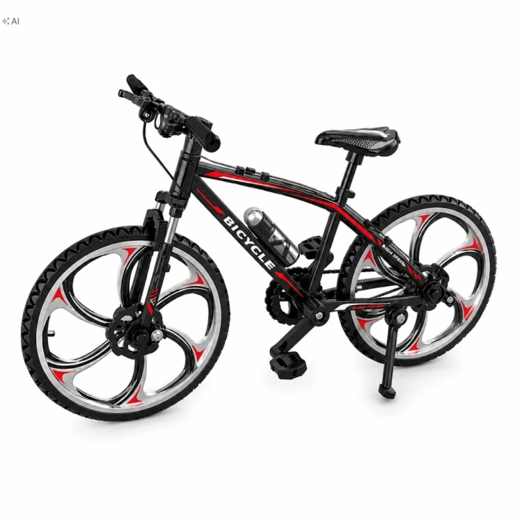 Metalowy Model Roweru Górskiego MTB 1:8 Finger Bike Prezent Gadżet czar/cze