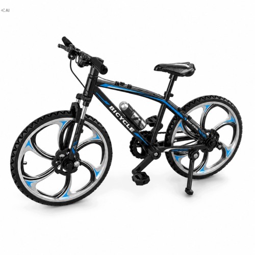 Metalowy Model Roweru Górskiego MTB 1:8 Finger Bike Prezent Gadżet czar/nie