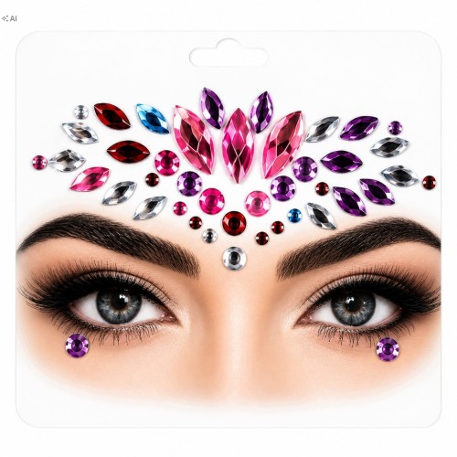 Kryształki samoprzylepne na twarz – Face Gems WZÓR 5