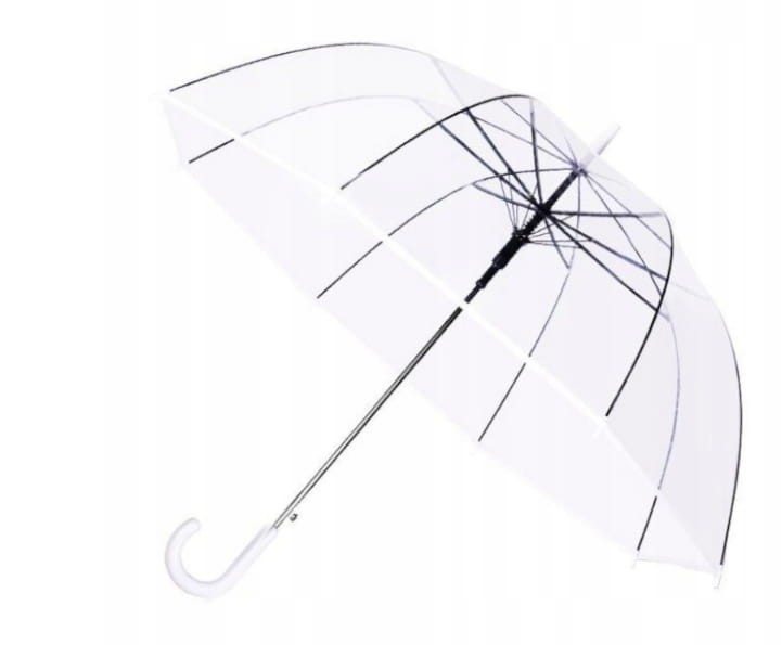 PARASOL PRZEZROCZYSTY ŚLUBNY NA ŚLUB PARASOLKA