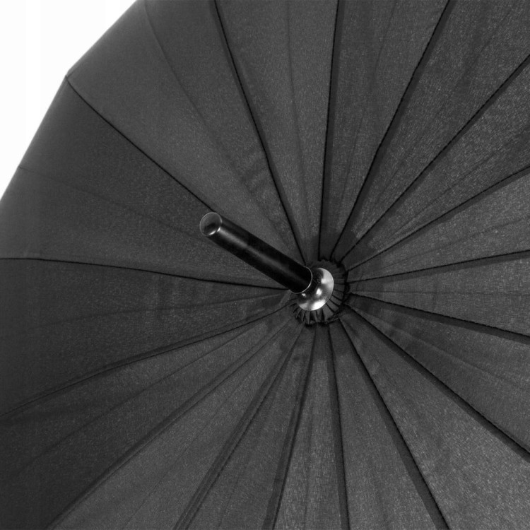 parasol bez pokrowca, długi, manualny, składany, XL czarny