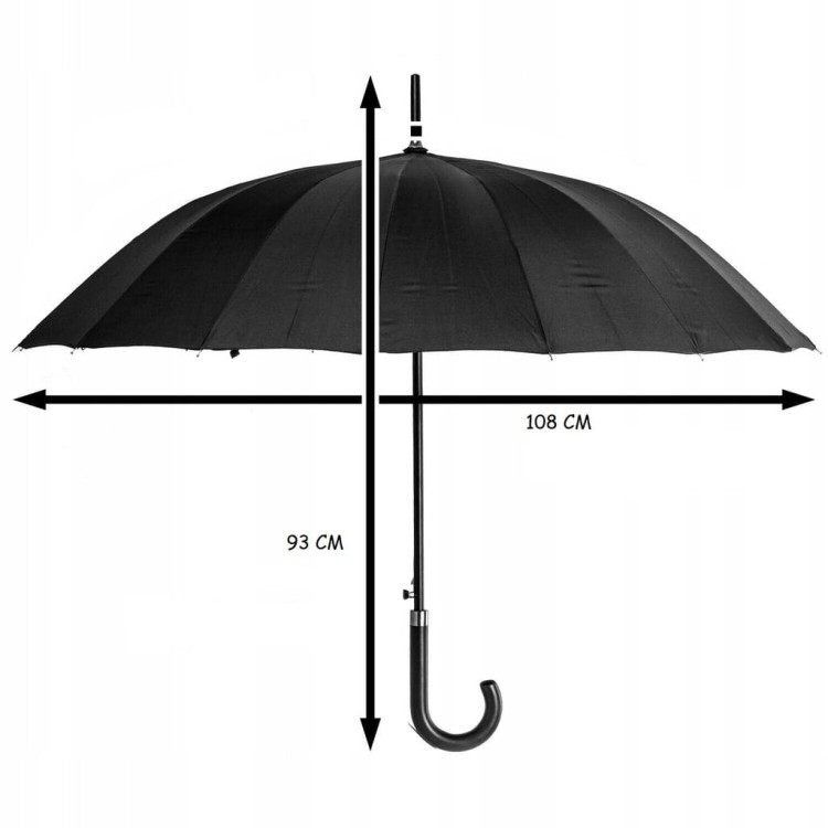 PARASOL PARASOLKA DUŻA WYTRZYMAŁA SOLIDNA GRANATOWA