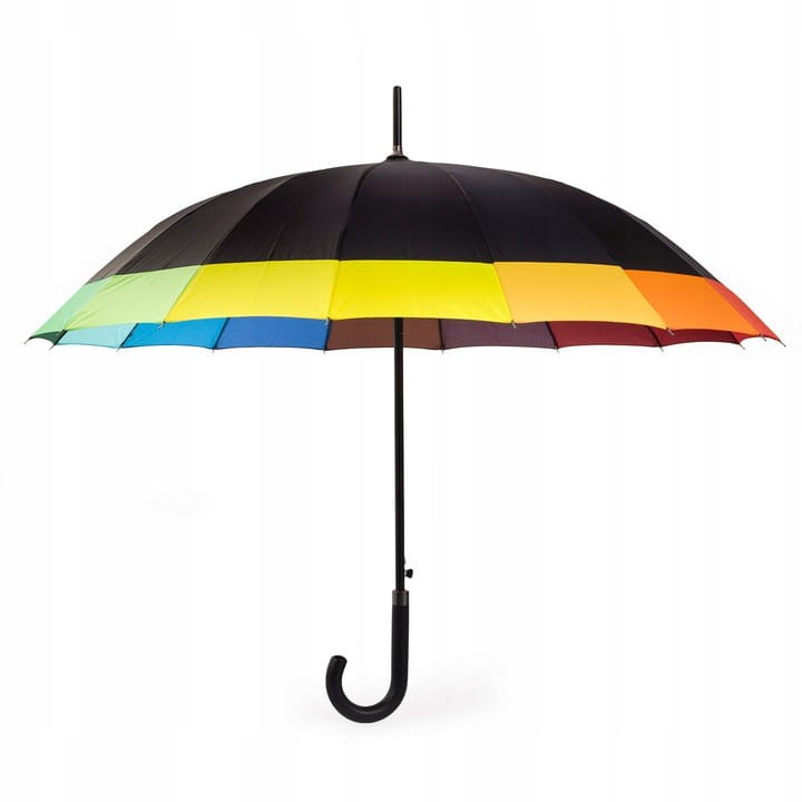PARASOL PARASOLKA TĘCZOWA DUŻA WYTRZYMAŁA SOLIDNA