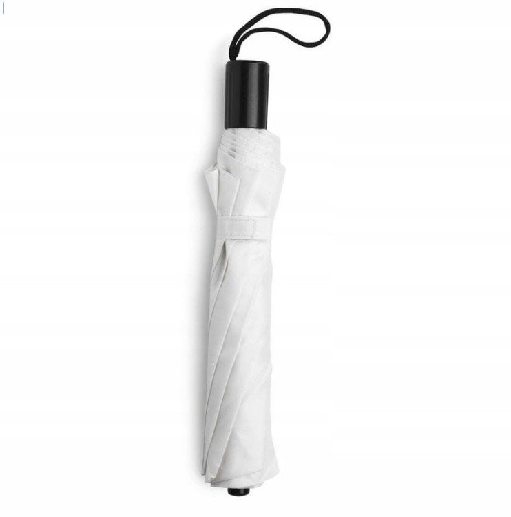 Parasol manualny, składany, 8 paneli biały