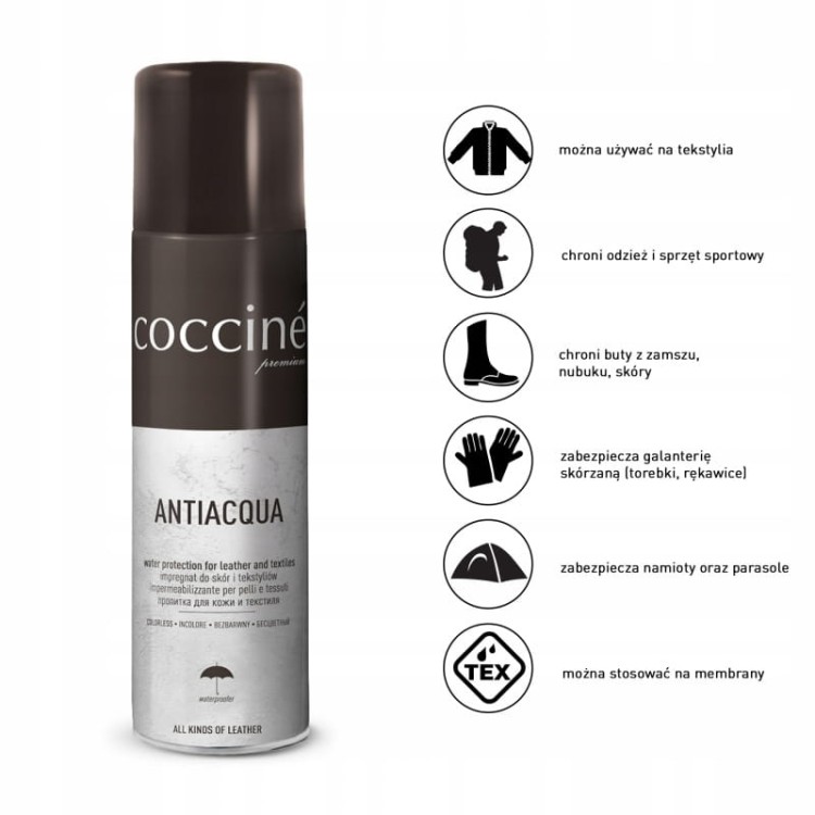 impregnat do obuwia - COCCINE ANTIACQUA PREMIUM - czarny