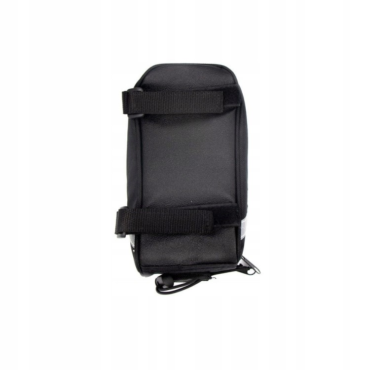 Torba rowerowa z wyposażeniem, nylon 600D, czarny