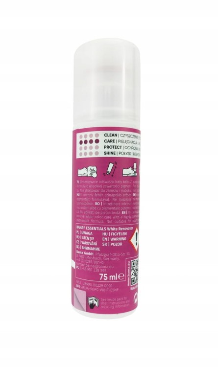 Farba do butów biały Bama 75 ml