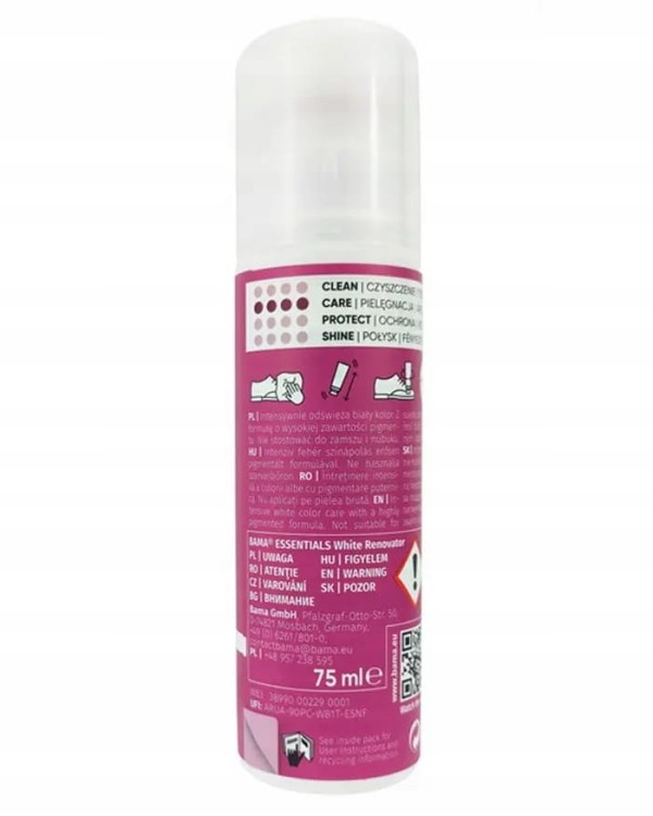 Farba do butów biały Bama 75 ml