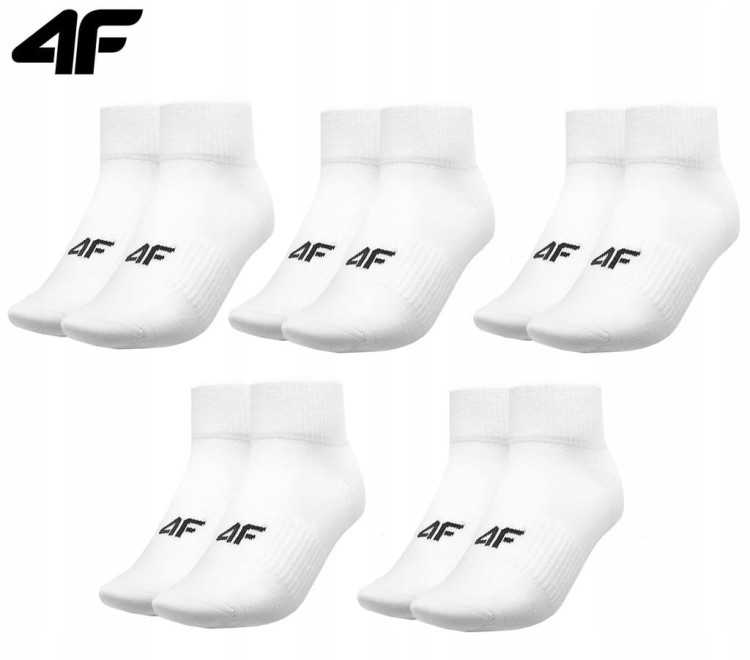 Skarpetki 4F 4FWMM00USOCM283-10S biały rozmiar 39-42