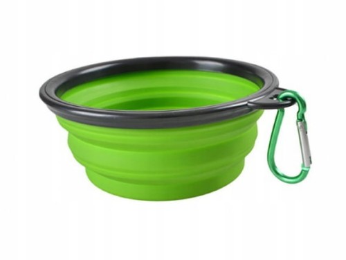 Miska dla zwierząt turystyczna karabińczyk