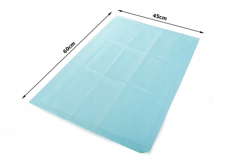Podkłady chłonne i maty dla psa 45cmx60cm 50 sztuk