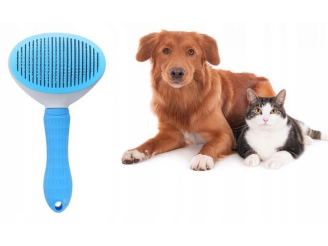 Grzebień szczotka do usuwania sierści PSA KOTA - KOLOR NIEBIESKI