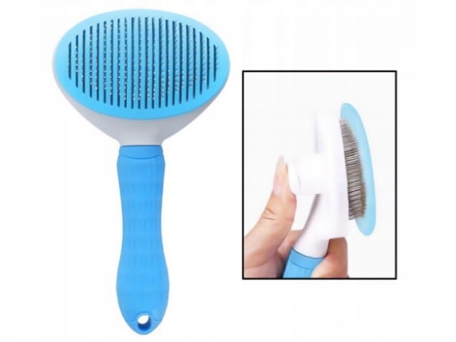 Grzebień szczotka do usuwania sierści PSA KOTA - KOLOR NIEBIESKI