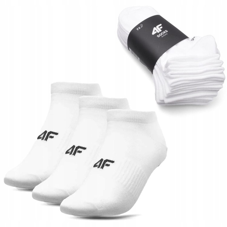 4F Skarpetki 4FWAW24USOCU384 biały rozmiar 43-46