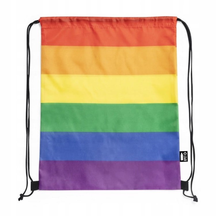 Worek ze sznurkiem RPET TĘCZA