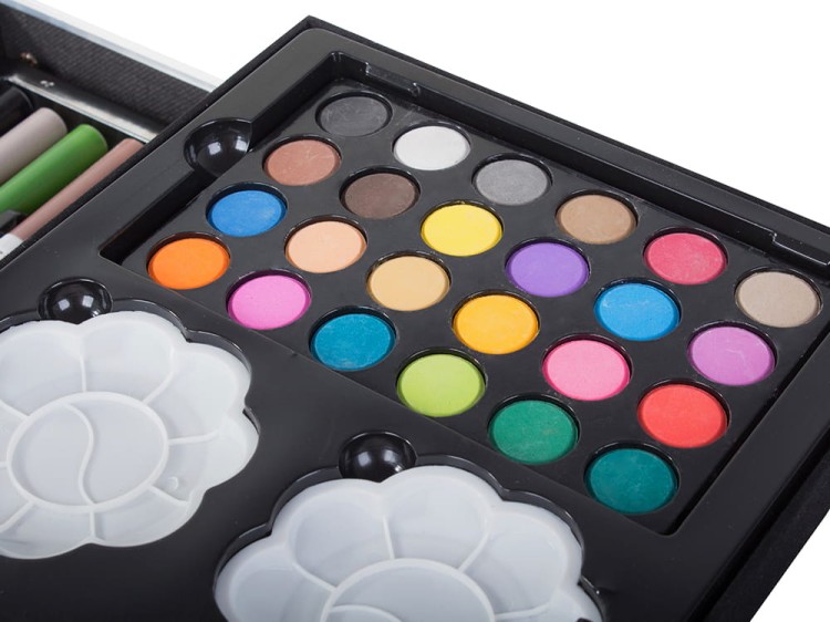 Zestaw plastyczny 145 elementów w walizce