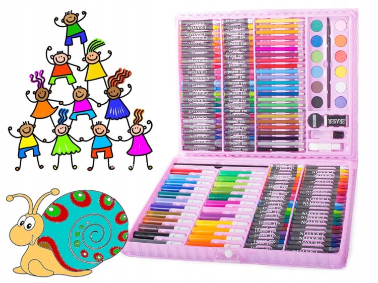 Zestaw plastyczny 168 elementów