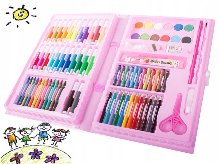 Zestaw plastyczny 86 elementów