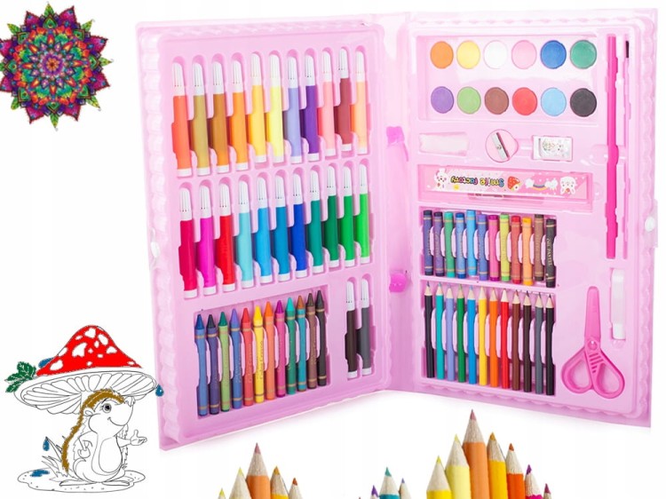 Zestaw plastyczny 86 elementów