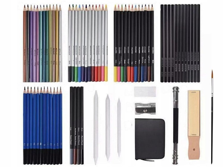 Zestaw rysunkowy  74 elementy