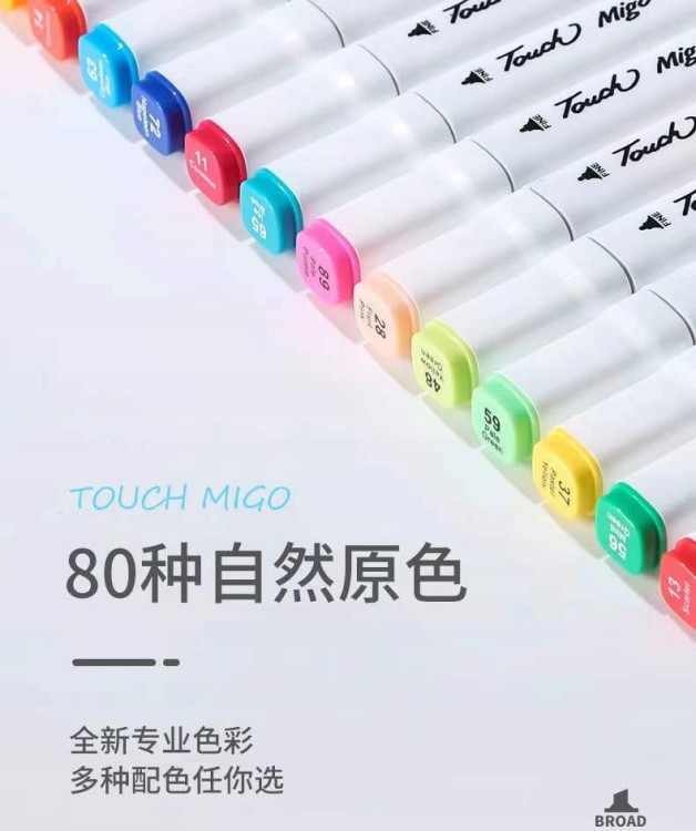 MARKERY ALKOHOLOWE 80 SZT Flamastry Mazaki Pisaki Dwustronne Pro + TORBA